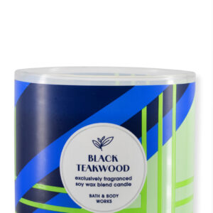 Bath & Body Works BLACK TEAKWOOD 3-Wick Candle شمعة معطرة