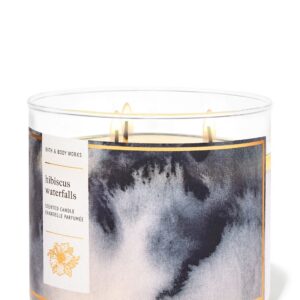 Bath & Body Works Hibiscus Waterfalls 3-Wick Candle شمعة معطرة