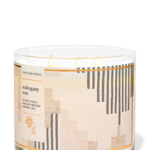 Bath & Body Works MAHOGANY ROSE 3-Wick Candle شمعة معطرة