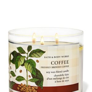 Bath & Body Works Coffee 3-Wick Candle شمعة معطرة