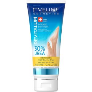 Eveline Revitalum 30% Urea Foot Cream - Mask Exfoliating Socks Against Calluses 75ml أيفيلين كريم ماسك معالج للقدم