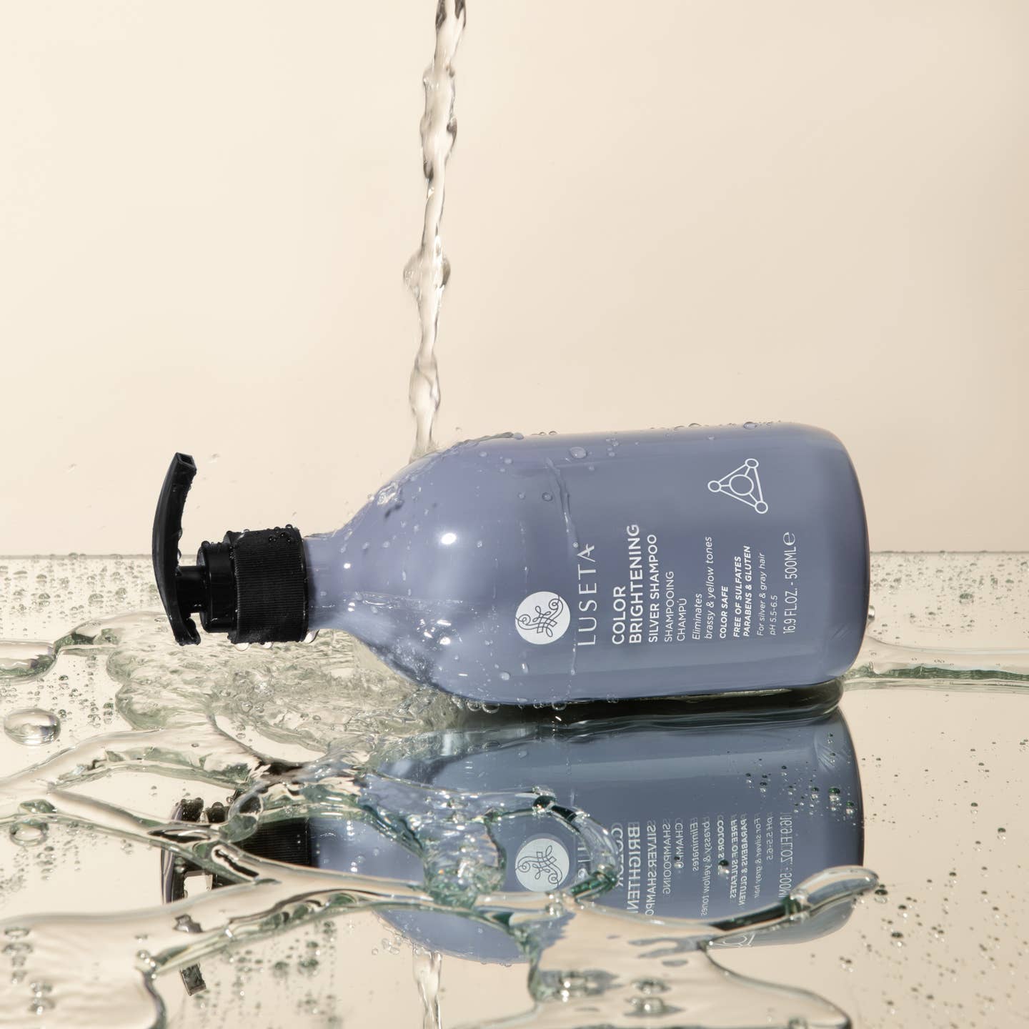 LUSETA Wholesale Color Brightening Silver Shampoo 500ml شامبو للشعر الرمادي - Image 3