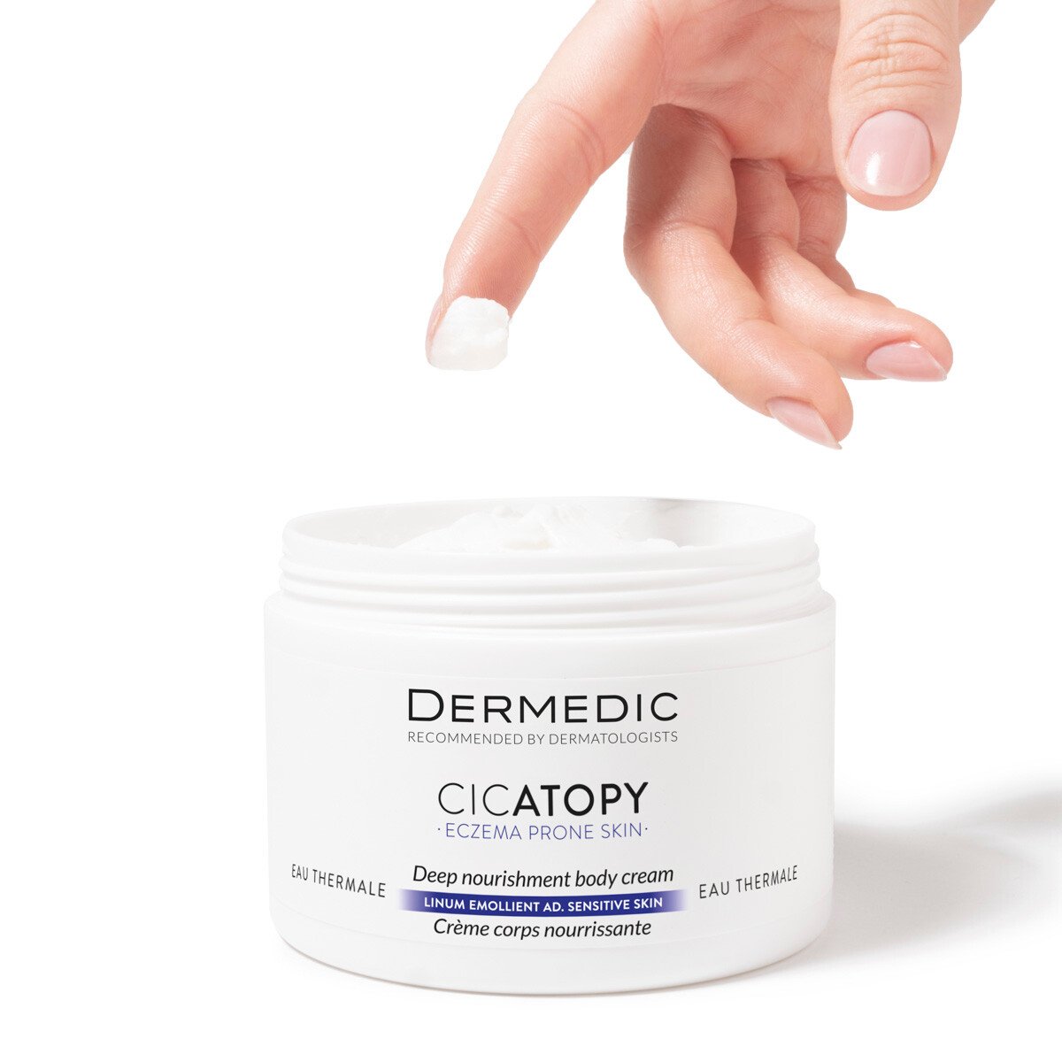 DERMEDIC CICATOPY DEEP NOURISHMENT BODY CREAM, 225 ML درمدك كريم مرطب للجسم - Image 3