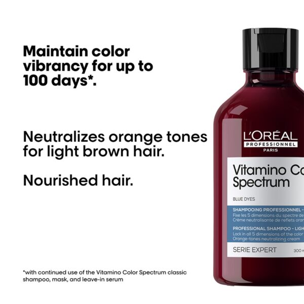 L'Oréal Professionnel Vitamino Color  Spectrum Blue Shampoo 300ml لوريال برفشنال شامبو للشعر المصبوغ - Image 2