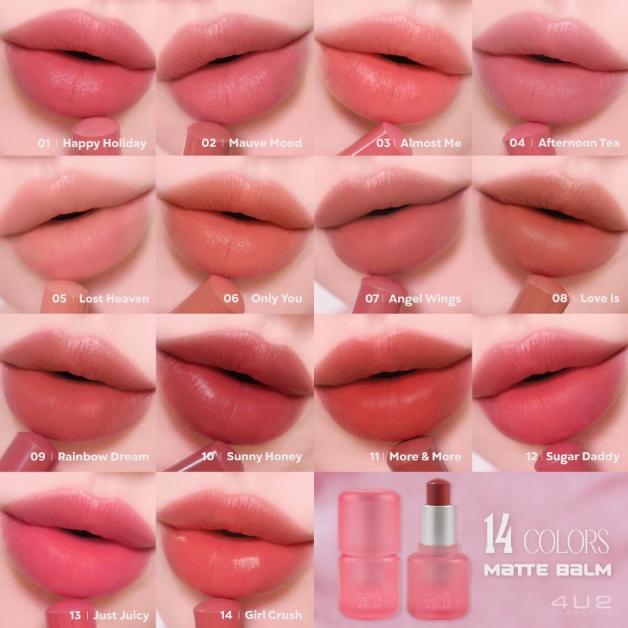 4U2 Matte Lip Balm مرطب شفاه غير لامع من فور يو تو - Image 4