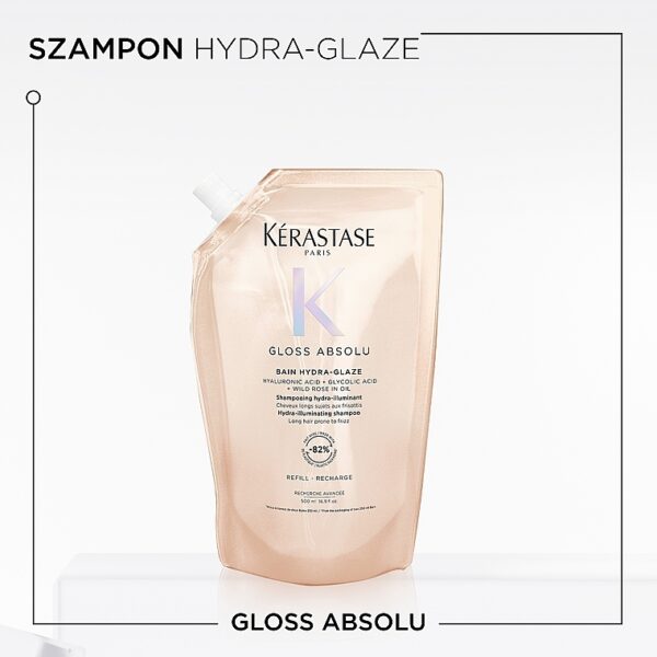 Kérastase Gloss Absolu Hydra-Illuminating Shampoo 500ML REFILL POUCH كريستاس شامبو أعادة تعبئة - Image 2