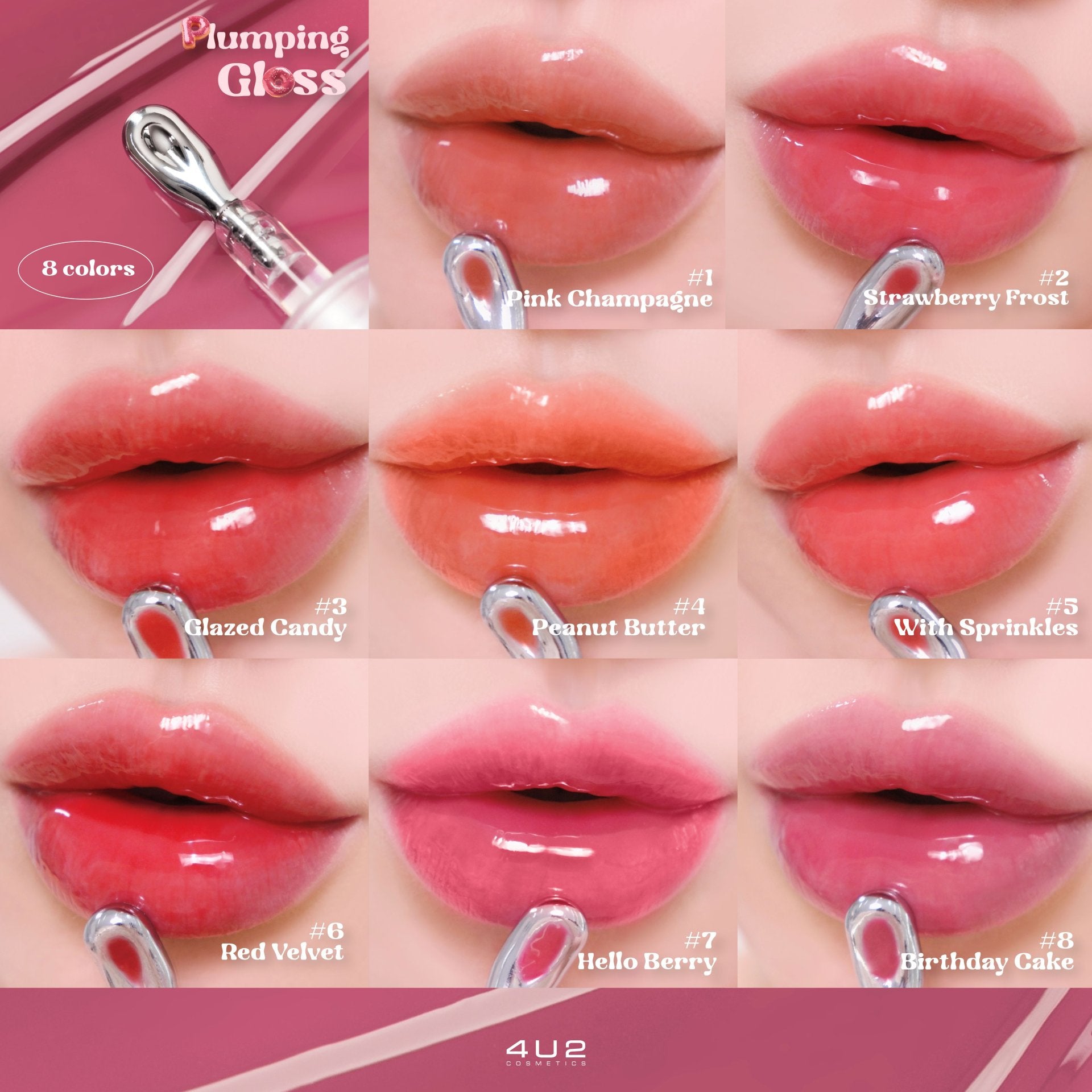 4u2 Plumping Gloss ملمع شفاه - Image 4