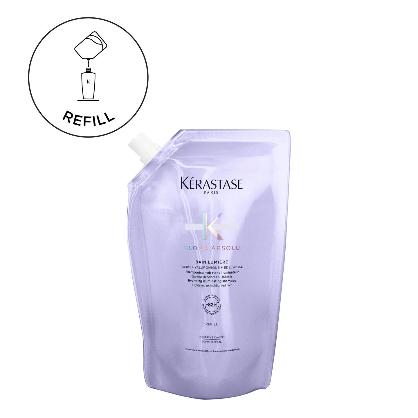 KERASTASE BLOND ABSOLU HYDRATING ILLUMINATING SHAMPOO REFILL - 500 ML كريستاس شامبو أعادة تعبئة - Image 4