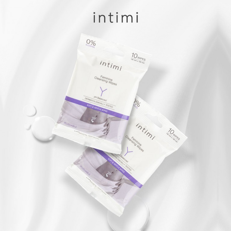 INTIMI FEMININE CLEANSING WIPES 10WIPES مناديل مرطبة منظفة - Image 5