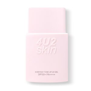 4U2 Skin Everyday Tone Up Uv Gel SPF50+ PA++++  03 ROSE TINTED جل بعامل حماية من الشمس