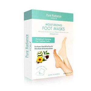 CALA Pure Radiance Moisturizing Foot Masks 3 Pairs كالا جوراب مرطبة للقدم