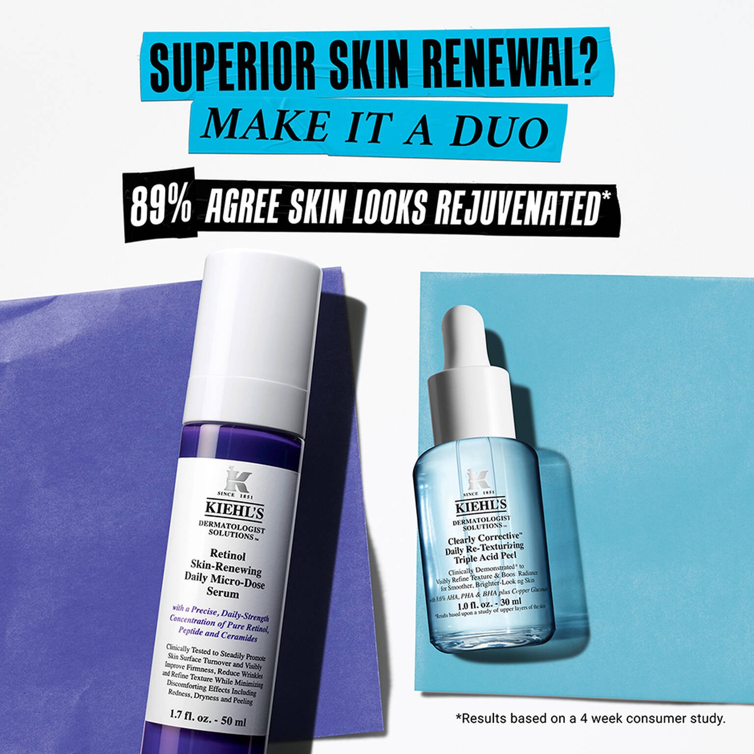 KIEHL'S Clearly Corrective™ Daily Re-Texturizing Triple Acid Peel Serum 30ml كيلز سيروم مقشر للبشرة - Image 7