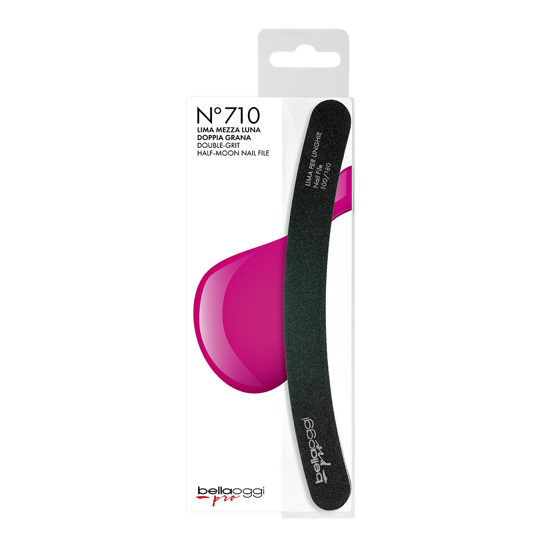 BELLAOGGI Double Grit Half Moon File N.710 مبرّد للأظافر - Image 2