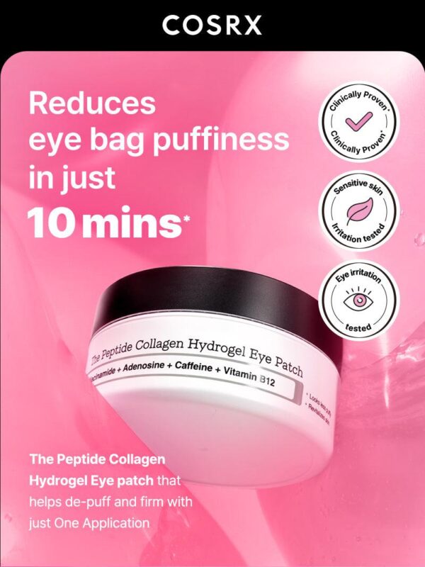 COSRX The Peptide Collagen Hydrogel Eye Patch رقعة العين من هيدروجيل الكولاجين الببتيد - Image 2
