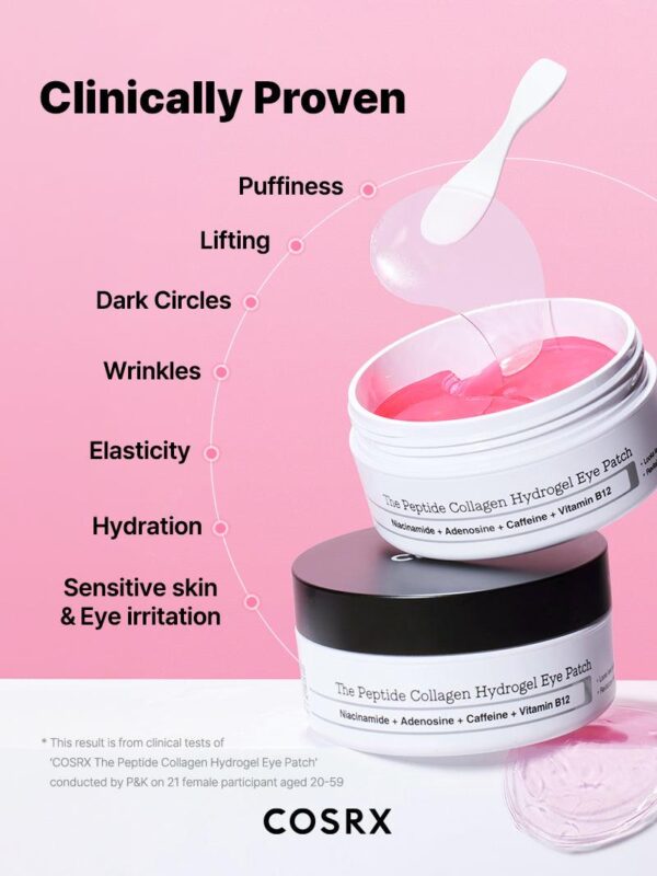 COSRX The Peptide Collagen Hydrogel Eye Patch رقعة العين من هيدروجيل الكولاجين الببتيد - Image 6