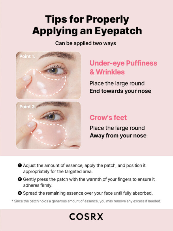 COSRX The Peptide Collagen Hydrogel Eye Patch رقعة العين من هيدروجيل الكولاجين الببتيد - Image 12