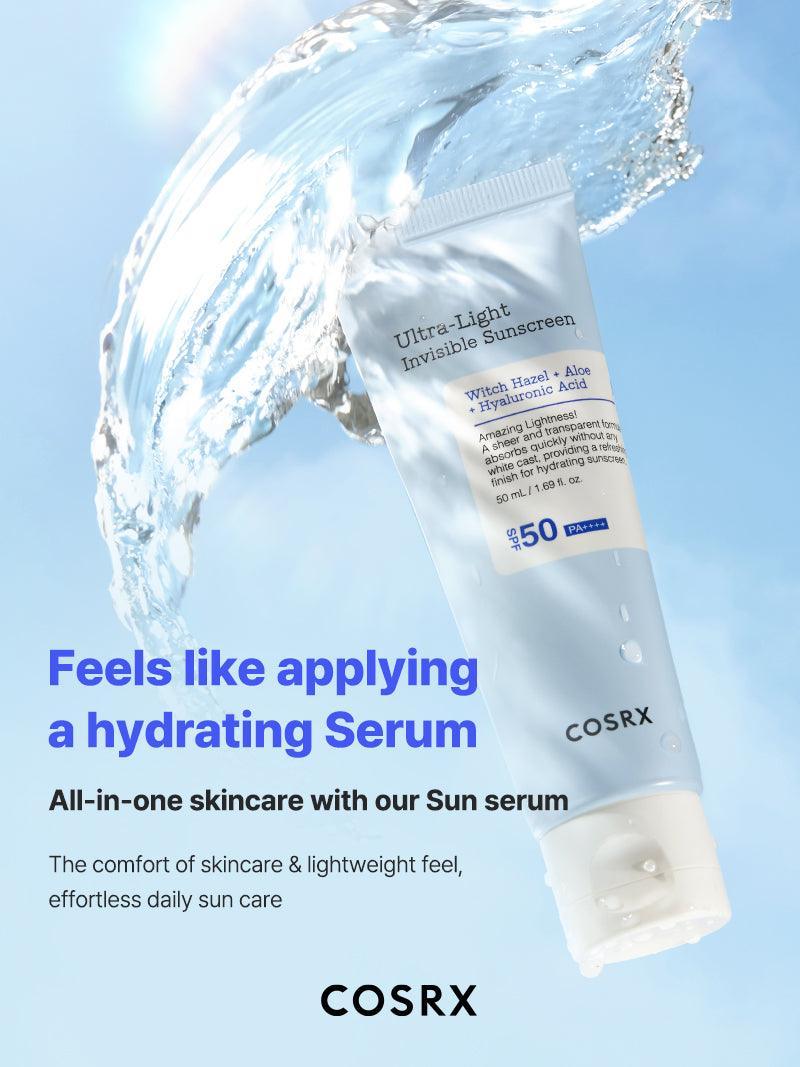 COSRX Ultra-Light Invisible Sunscreen SPF50 PA++++ واقي شمسي خفيف للغاية وغير مرئي - Image 5