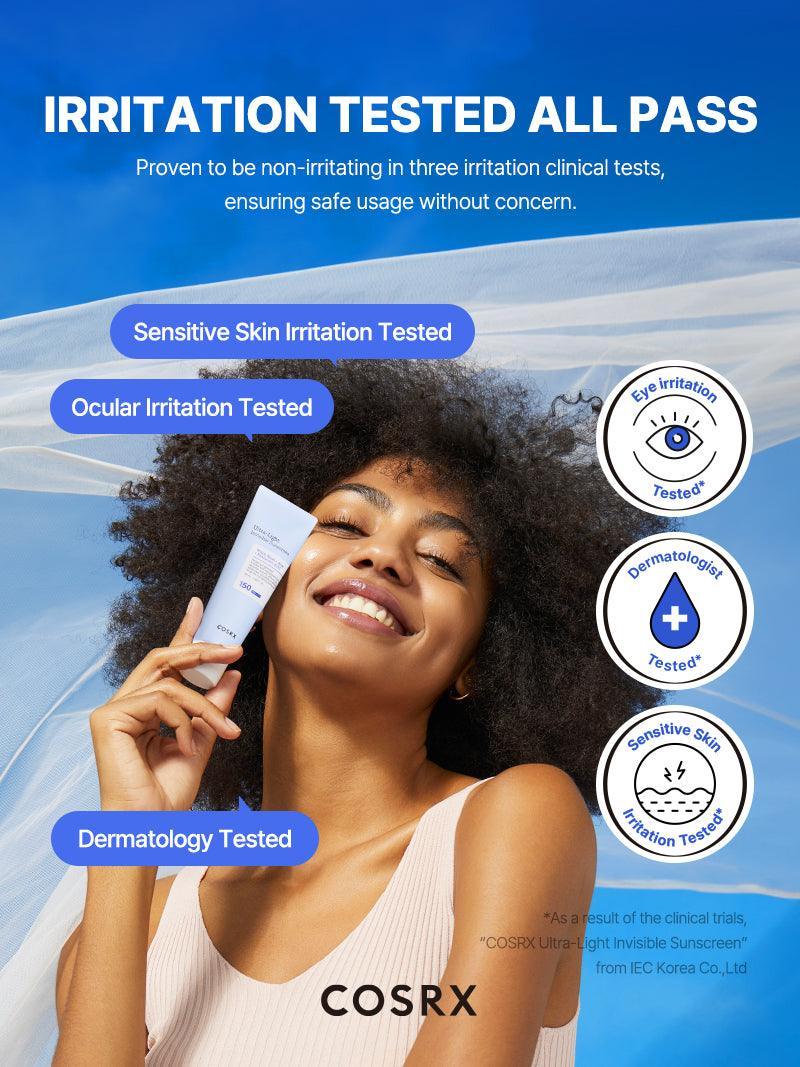 COSRX Ultra-Light Invisible Sunscreen SPF50 PA++++ واقي شمسي خفيف للغاية وغير مرئي - Image 10