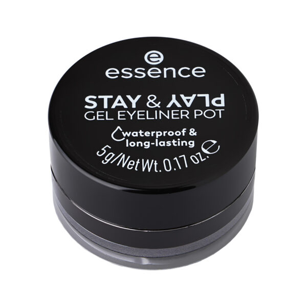 Essence STAY&PLAY GEL EYELINER POT - 01 Black جل لاينر