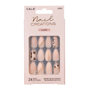 CALA NAIL CREATIONS LUX | STILETTO ABSTRACT PRESS ON NAILS نيل كرييشنز لوكس | أظافر ستيليتو أبستراكت أظافر لاصقة