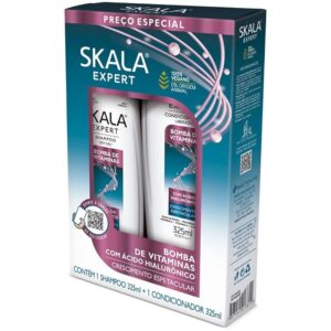 Skala Expert Vitamin Bomb with Hyaluronic Acid (Shampoo + Conditioner) سكالا إكسبيرت قنبلة الفيتامينات مع حمض الهيالورونيك