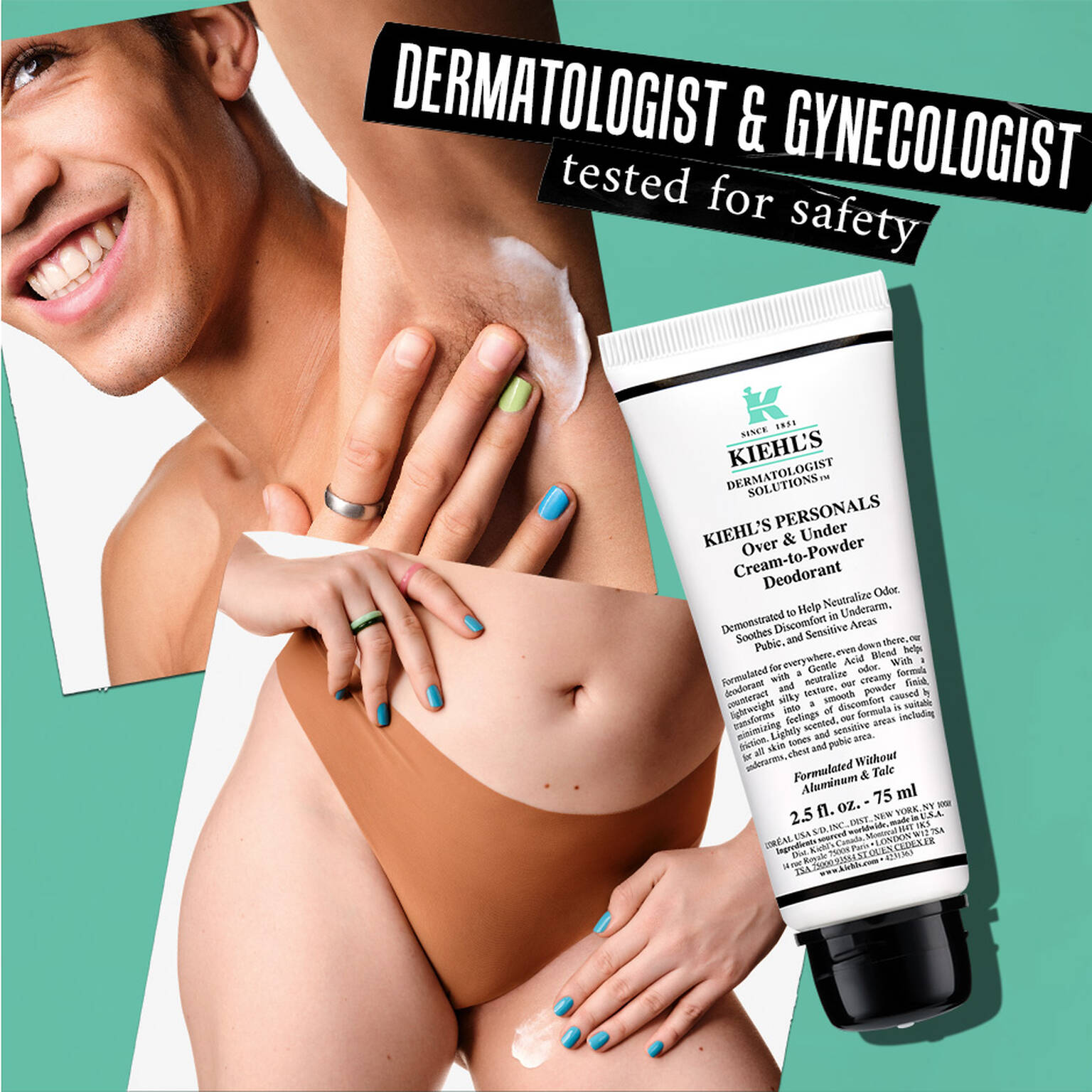 KIEHL’S Over & Under Cream-To-Powder Deodorant مزيل العرق الشامل كريمي إلى البودرة - Image 7