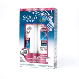 SKALA Expert Vitamin Bomb with Hyaluronic Acid (Shampoo + Conditioner) سكالا إكسبيرت قنبلة الفيتامينات مع حمض الهيالورونيك