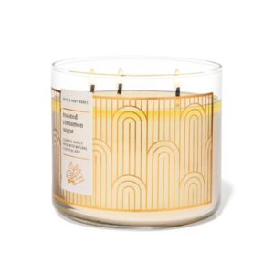 BATH AND BODY WORKS Toasted Cinnamon Sugar 3-Wick Candle شمعة معطرة