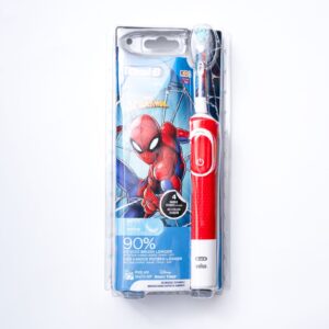 Oral-B Kids Electric Toothbrush, Spider-Man Lightyear Handle, 1 Brush, for Ages 3+ فرشاة أسنان أورال-بي الكهربائية للأطفال