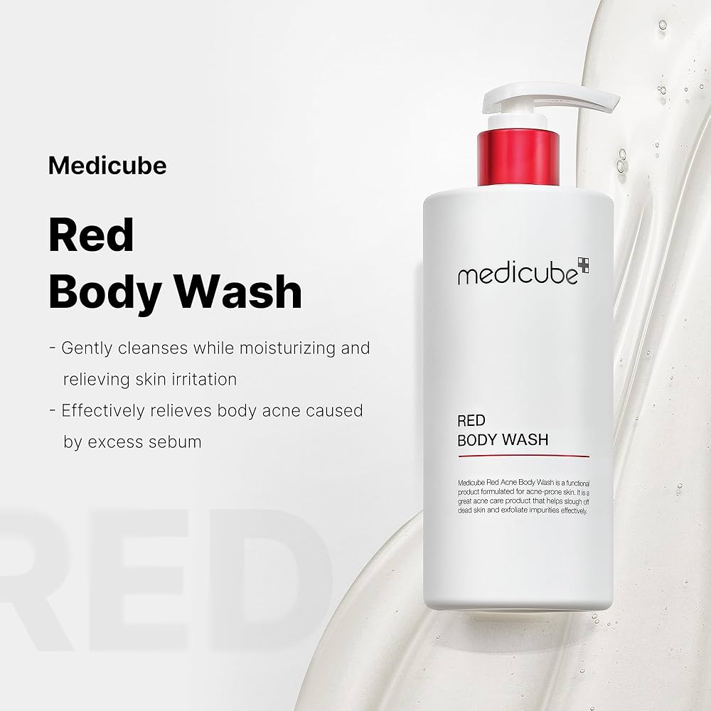medicube Red Acne Body Wash 400g غسول للجسم مضاد لحب الشباب - Image 2