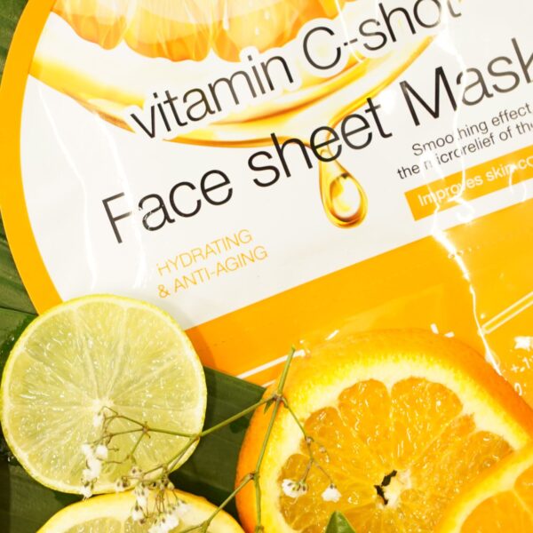 Sence Vitamin C-shot Face Sheet Mask سنس ماسك للبشرة - Image 3