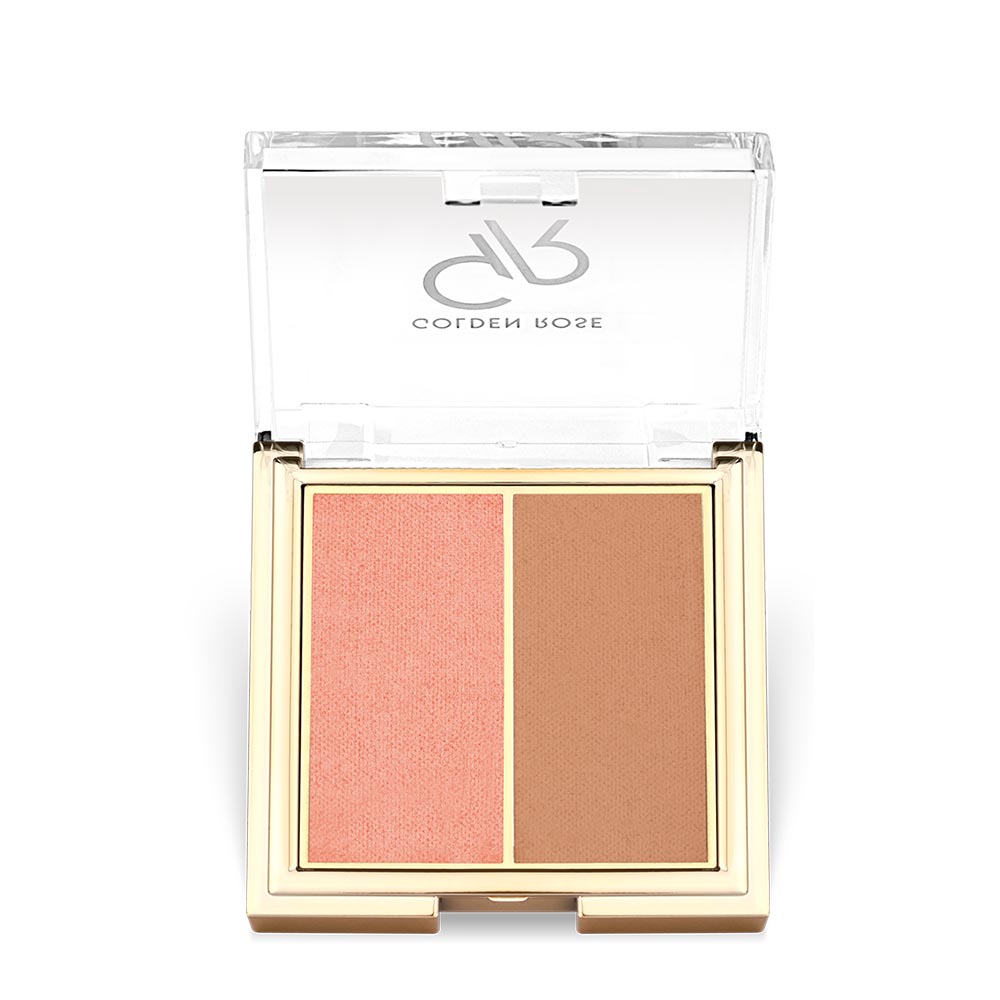GOLDEN ROSE Iconic Blush Duo گولدن روز أحمر خدود باودر