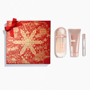 212VIP Rose Eau de Parfum 80ml, Body Lotion 100ml, Mini Spray Bottle 10ml كارولينا هيريرا سيت هدايا للنساء