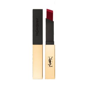 YVES SAINT LAURENT ROUGE PUR COUTURE THE SLIM 18 reverse red أحمر شفاه مخملي