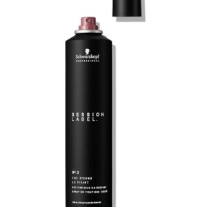 Schwarzkopf Session Label, The Strong, Dry Firm Hold Hairspray شوارزكوف سيشن ليبل، مثبت الشعر القوي والجاف