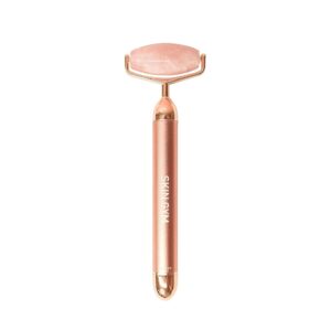 SKIN GYM ROSE QUARTZ VIBRATING LIFT & CONTOUR BEAUTY ROLLER بكرة تجميل اهتزازية من الكوارتز الوردي