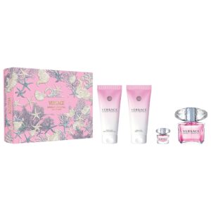 Versace Bright Crystal Eau de Toilette Gift Set مجموعة هدايا للنساء