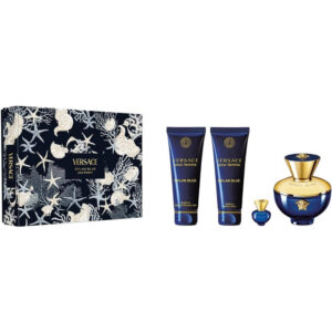 Versace Pour Femme Dylan Blue EAU DE PARFUM Gift Set مجموعة هدايا للنساء