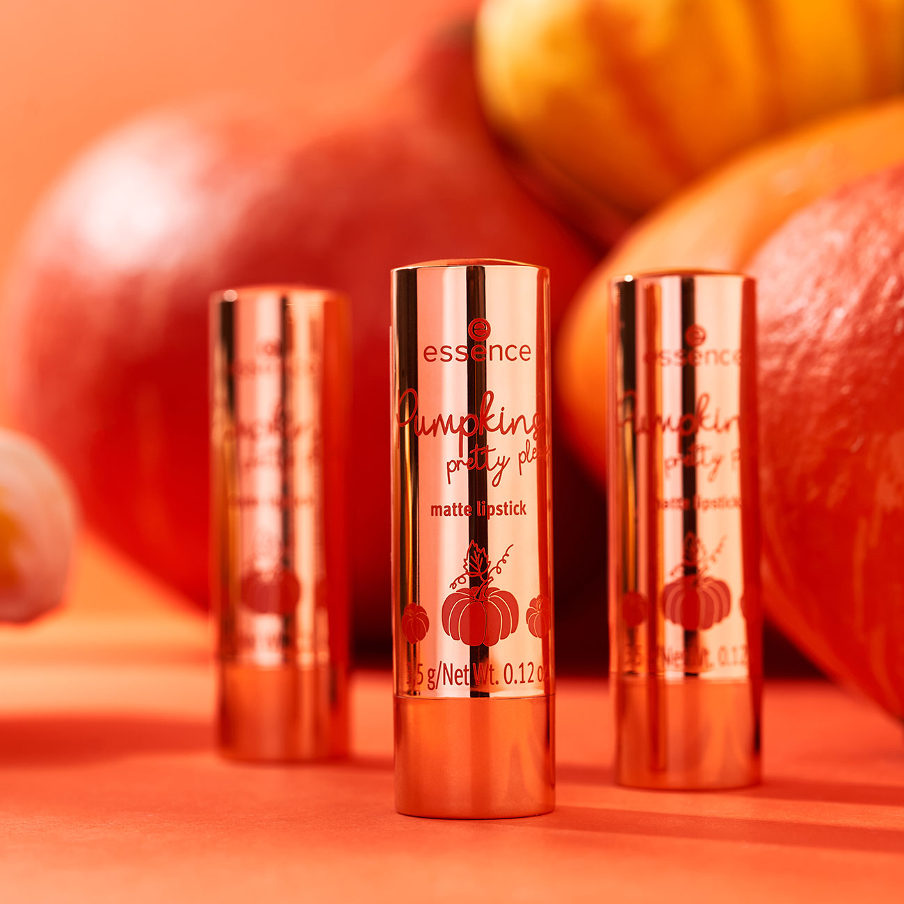 ESSENCE Pumpkins Pretty Please! Matte Lipstick-01 أيسنس أحمر شفاه - Image 2