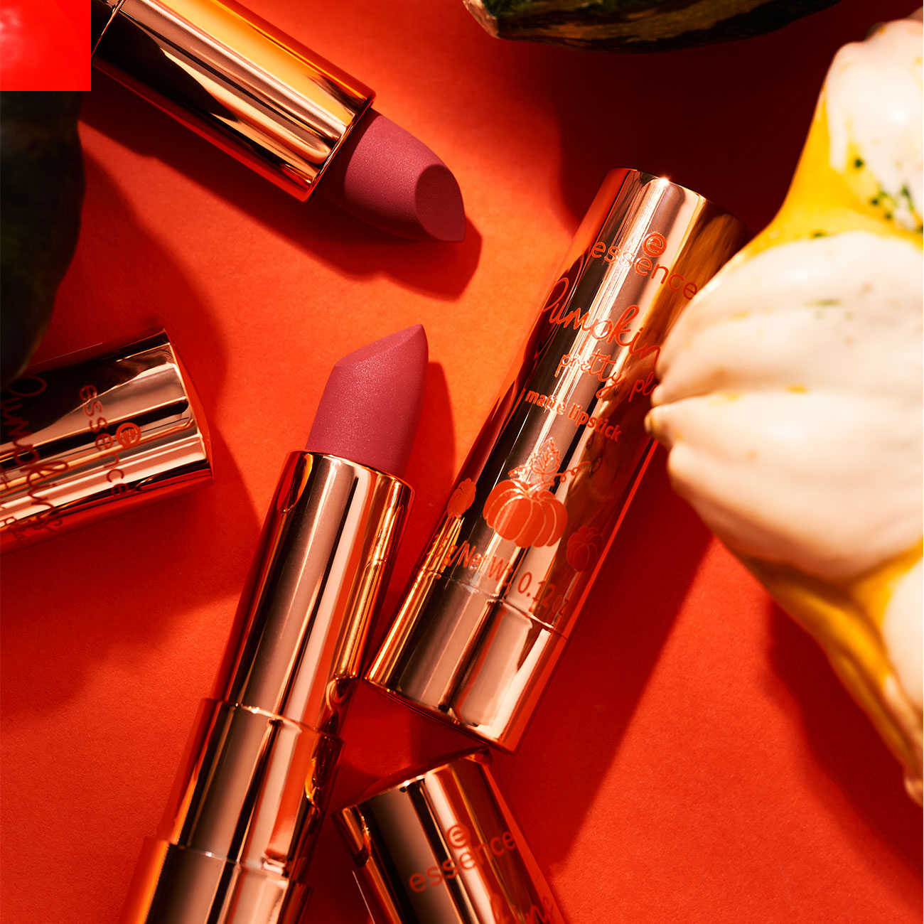ESSENCE Pumpkins Pretty Please! Matte Lipstick-01 أيسنس أحمر شفاه - Image 4
