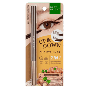 BABY BRIGHT UP AND DOWN DUO EYELINER 02 SMOKY BROWN محدد العيون الثنائي