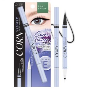 BABY BRIGHT CORNFLOWER EYELINER & REMOVER 01 SUPER BLACK بيبي برايت محدد عيون بطرفين