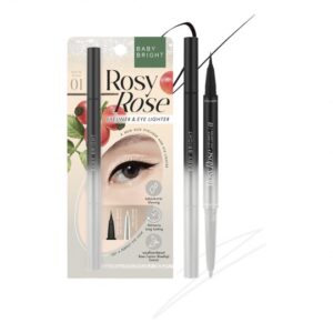 BABY BRIGHT ROSY ROSE EYELINER AND EYE LIGHTER 01 WHITE PEARL كحل عيون وملمع بيبي برايت