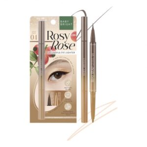 BABY BRIGHT ROSY ROSE EYELINER AND EYE LIGHTER 04 GOLD PARTY كحل عيون وملمع بيبي برايت