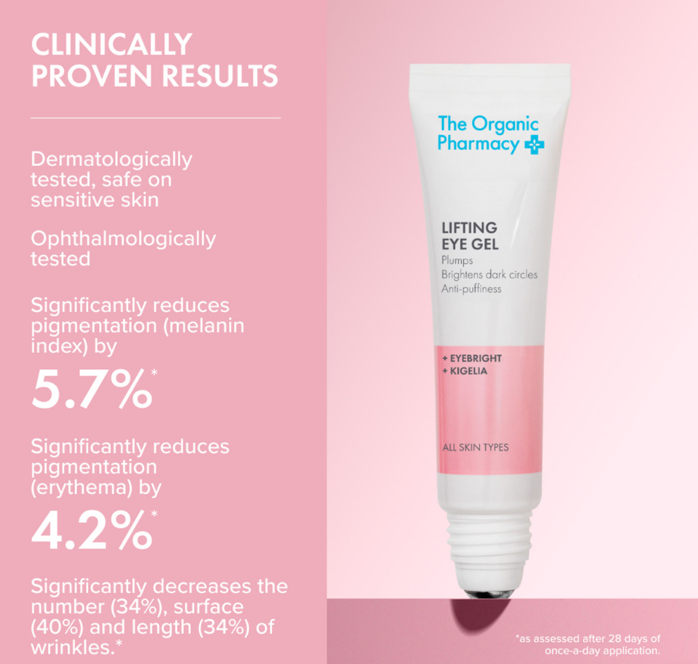 THE ORGANIC PHARMACY LIFTING EYE GEL 15ml جل رفع العين - Image 2