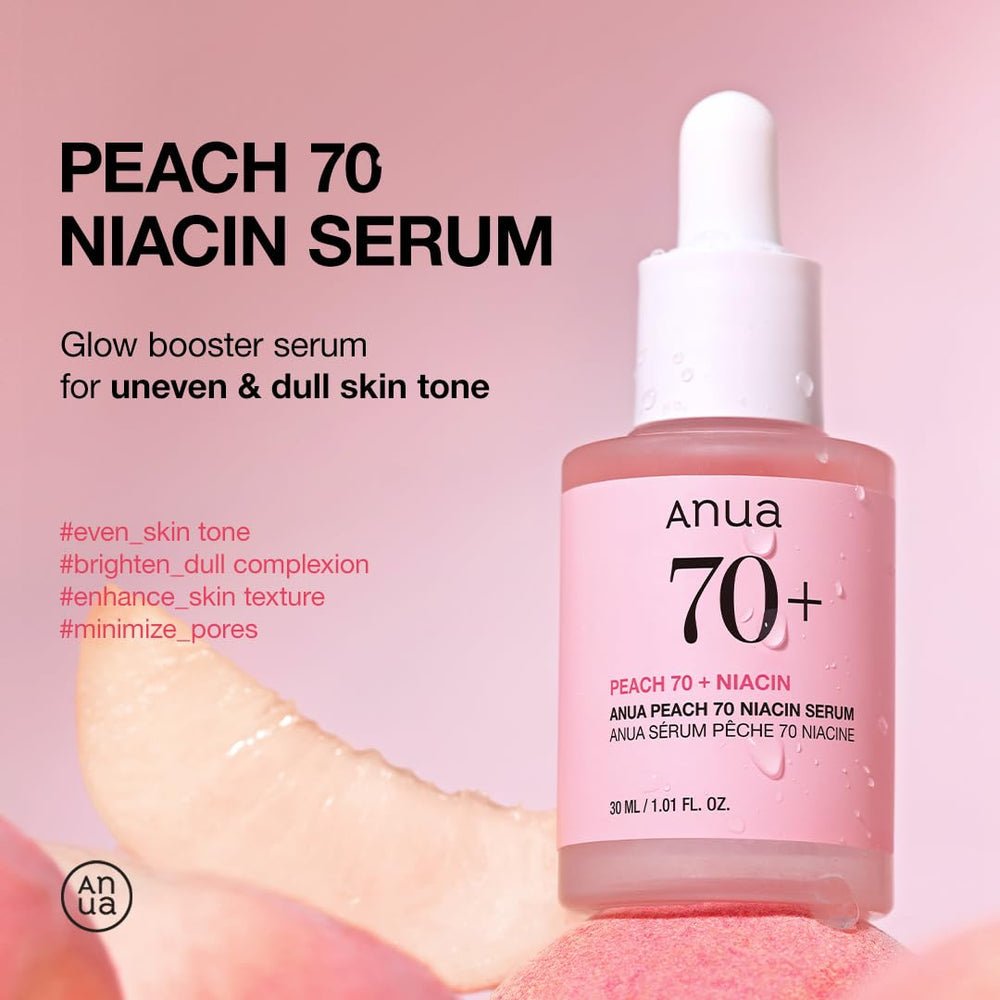 Anua - Peach 70+ NIACIN SERUM أنوا - سيروم غني بالنياسينمايد بالخوخ 70 - Image 2