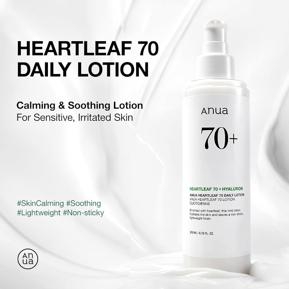 ANUA Heartleaf 70+ Daily Lotion 200ml أنوا لوشن مرطب للبشرة - Image 2