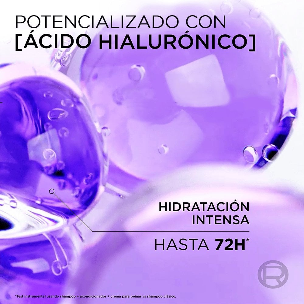 LOREAL PARIS Elvive HYDRA HYALURONIC ACID CONDITIONER 370ml بلسم هيدرا بحمض الهيالورونيك - Image 3