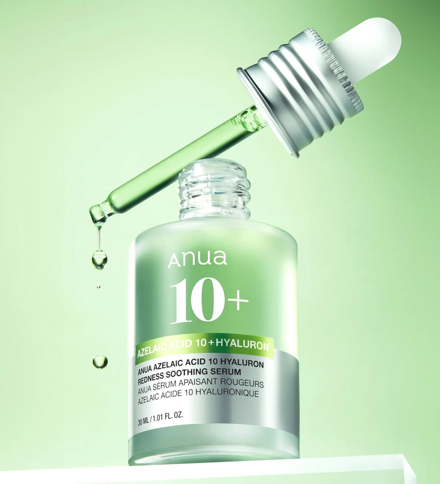 ANUA AZELAIC ACID 10 HYALURON REDNESS SOOTHING SERUM 30ML أنوا سيروم الآزليك اسيد المهدئ للبشرة - Image 3