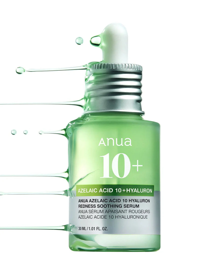 ANUA AZELAIC ACID 10 HYALURON REDNESS SOOTHING SERUM 30ML أنوا سيروم الآزليك اسيد المهدئ للبشرة - Image 4